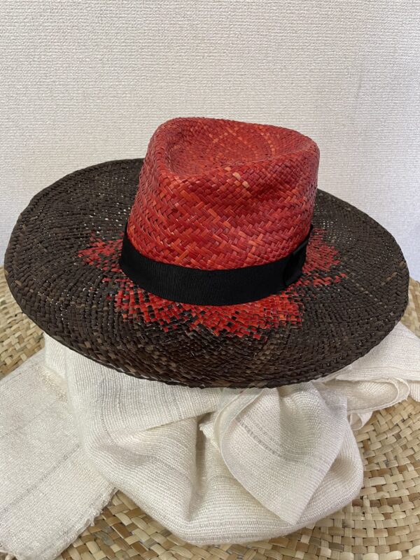 Fedora Hat Velina 中折れ帽（染色：レッド）