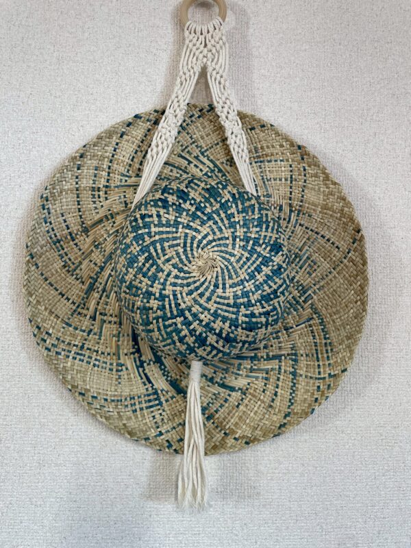 Cloche Hat”Smoria” クロッシェ帽（染色：ブルー）