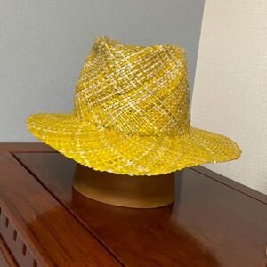Fedora Hat Velina 中折れ帽 (染色：イエロー)