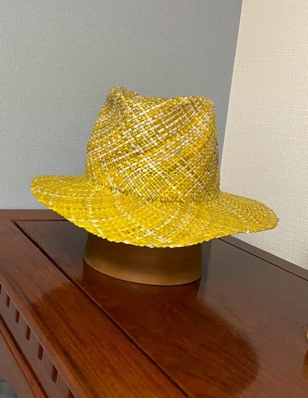 Fedora Hat Velina 中折れ帽 (染色：イエロー)